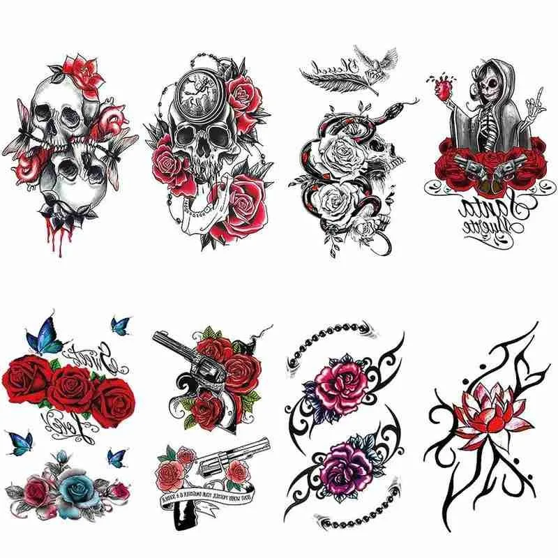 Skull Tattoo Stickers 1pc Temporary Tattoo Stickers And Tattoo Fashion Men Purple Women Skull Rose Red Art Butterfly Rose R8O5
Skull Tattoo Stickers 1pc Temporary Tattoo Stickers And Tattoo Fashion Men Purple Women Skull Rose Red Art Butterfly Rose R8O5