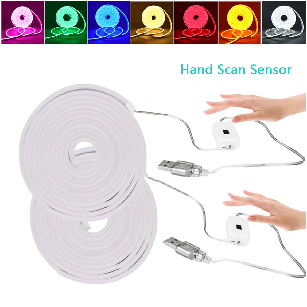 DC5V USB Neon Light Hand Scan Sensor Neon Strip Rope Lamp 2835 120Leds/m Waterproof Outdoor Lighting 6X12MM Silica Gel LED Tape
DC5V USB Neon Light Hand Scan Sensor Neon Strip Rope Lamp 2835 120Leds/m Waterproof Outdoor Lighting 6X12MM Silica Gel LED Tape