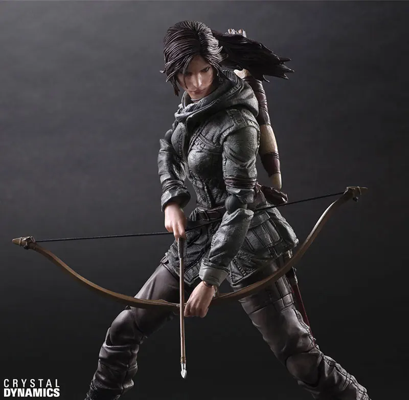 

Action Figure Rise of The Tomb Raider Lara Croft Play Arts Kai PVC 26cm Playarts Lara gift Toys doll Collectible Model anime