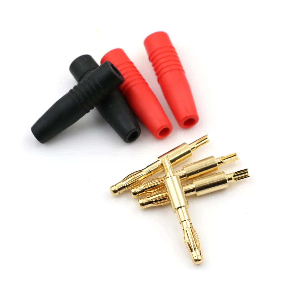 4pcs/lot New 4mm Plugs Gold Plated Musical Speaker Cable Wire Pin Banana Plug Connectors
4pcs/lot New 4mm Plugs Gold Plated Musical Speaker Cable Wire Pin Banana Plug Connectors