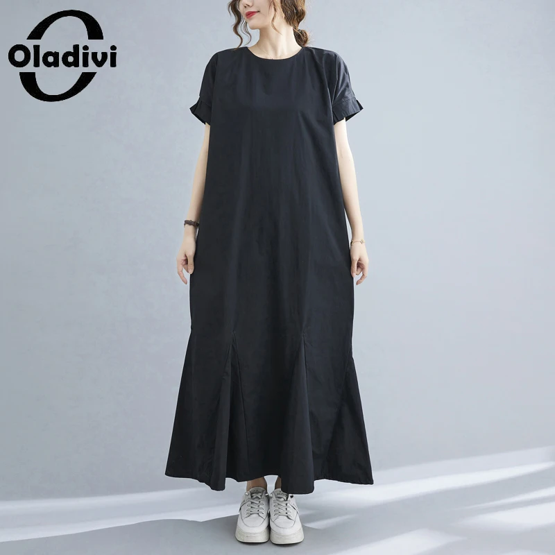 Oladivi Oversized Women Clothing Casual Loose Dress 2021 Summer New Arrival Long Dresses Vintage Ladies Tunic Robe Vestidio 9454
Oladivi Oversized Women Clothing Casual Loose Dress 2021 Summer New Arrival Long Dresses Vintage Ladies Tunic Robe Vestidio 9454