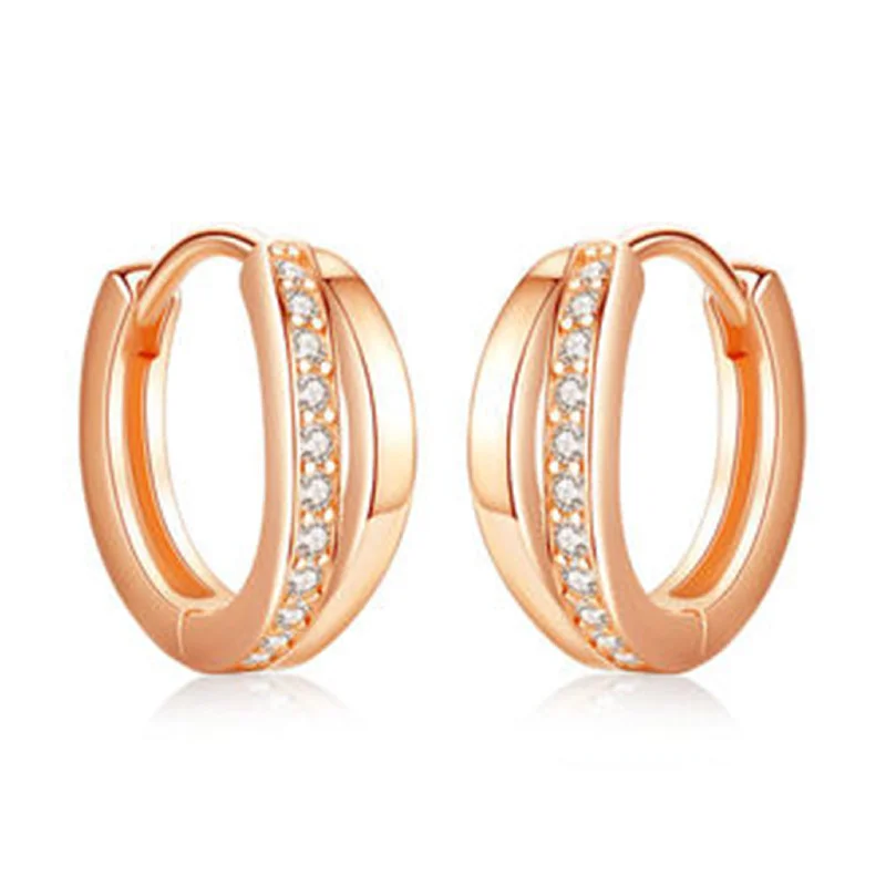 Trendy Rose Gold Hoops Women Crystal Earrings Shining Stones Charms Silver 925 Sterling Earring Girls Party Accessories 2021 New
Trendy Rose Gold Hoops Women Crystal Earrings Shining Stones Charms Silver 925 Sterling Earring Girls Party Accessories 2021 New
