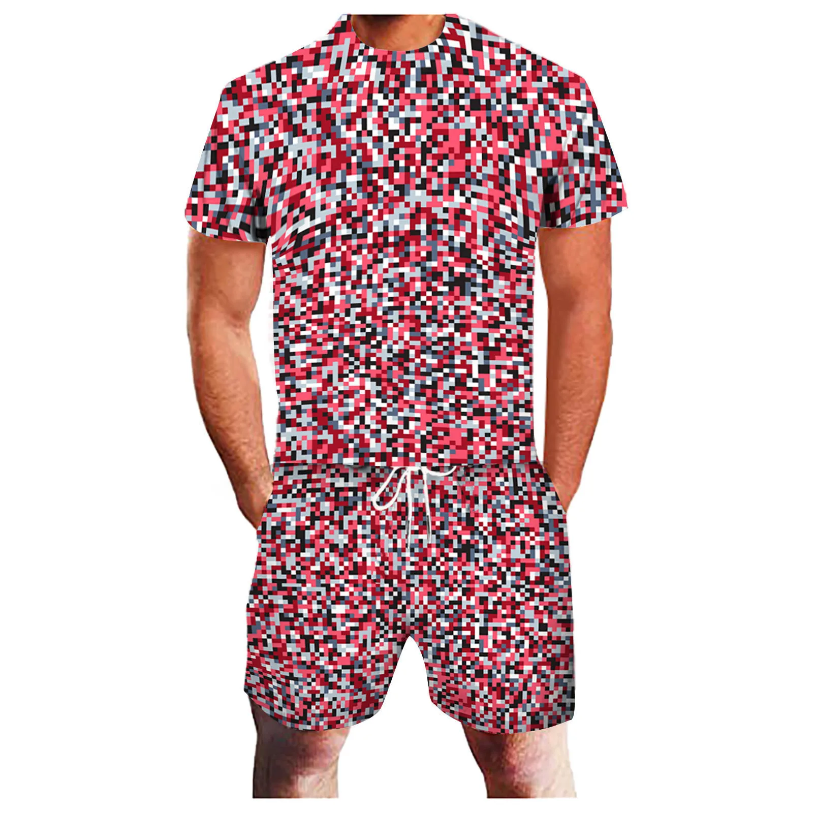 Мужские летние спортивные комплекты, повседневные 3D геометрические абстрактные свитшоты для фитнеса и бега, костюм из двух предметов для б...
Мужские летние спортивные комплекты, повседневные 3D геометрические абстрактные свитшоты для фитнеса и бега, костюм из двух предметов для б...