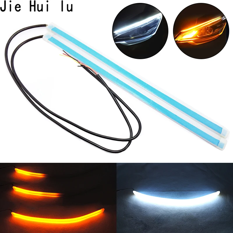 Car Styling 30cm 45cm 60cm DRL Flexible LED Tube Style Turn Signal Lamps Daytime Running Lights LED Tear Strip Car Headlight
Car Styling 30cm 45cm 60cm DRL Flexible LED Tube Style Turn Signal Lamps Daytime Running Lights LED Tear Strip Car Headlight