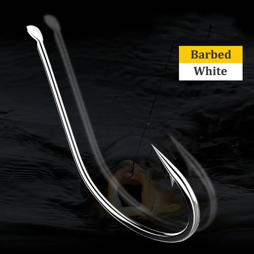 50pcs High-carbon Steel Hook 1#-10# Barbed Long-handled Fish Hook For Carp Fishing Tackle
50pcs High-carbon Steel Hook 1#-10# Barbed Long-handled Fish Hook For Carp Fishing Tackle