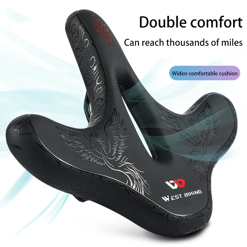 Mountain Bike Saddle with Tail Light Thicken Widen Bike Saddles Soft Comfortable Bike Hollow Cycling Sillin Bicicleta Carretera
Mountain Bike Saddle with Tail Light Thicken Widen Bike Saddles Soft Comfortable Bike Hollow Cycling Sillin Bicicleta Carretera