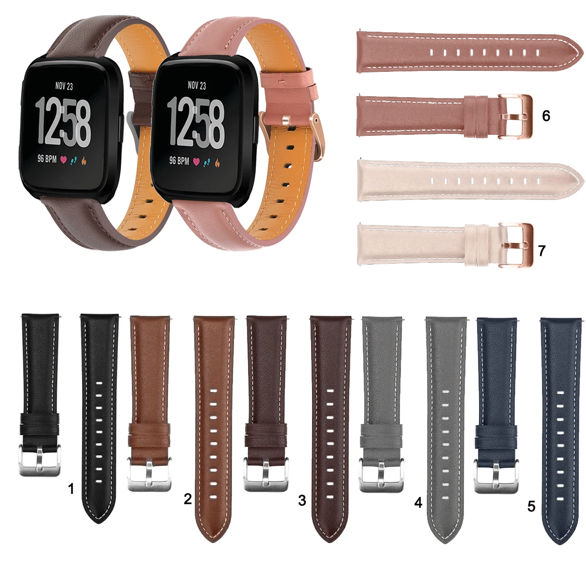 Fashion Leather Watch Band Strap for Fitbit Versa Lite 2 Replacement Wrist strap Elegant Bracele
Fashion Leather Watch Band Strap for Fitbit Versa Lite 2 Replacement Wrist strap Elegant Bracele
