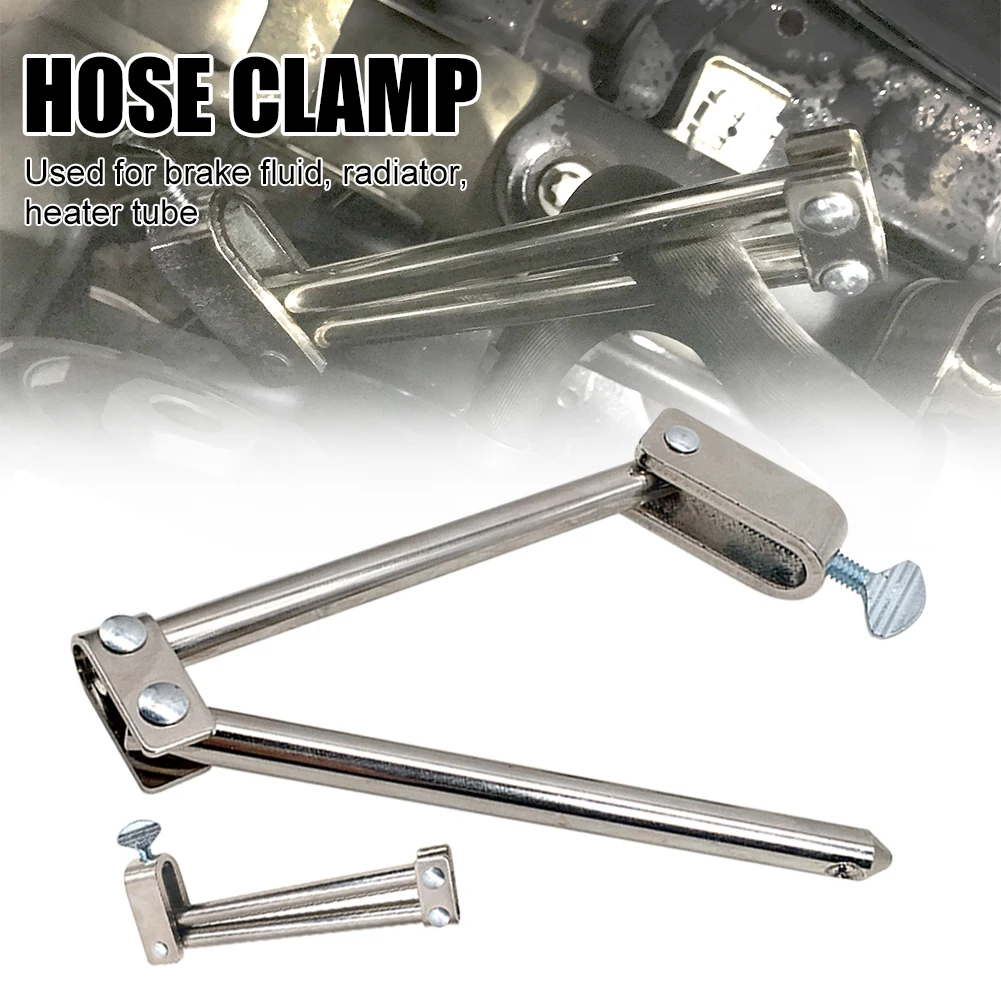 Hose Clamp Tool Bar Type Adjustable Brake Fluid Radiator Heater Tubing Clamp Chrome-Plated Steel Oil Pipe Sealing Pliers Tool
Hose Clamp Tool Bar Type Adjustable Brake Fluid Radiator Heater Tubing Clamp Chrome-Plated Steel Oil Pipe Sealing Pliers Tool