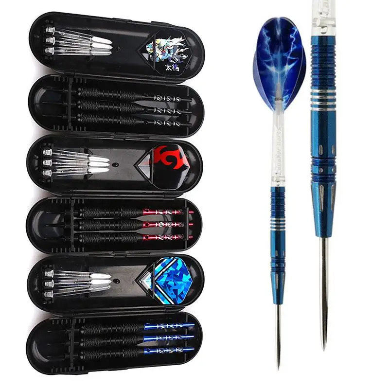 Competitive Competition Sports Tip Needle Darts Darts Flights Outdoor Metal 3 Color Flight Harrows Dart Board Darts Set
Competitive Competition Sports Tip Needle Darts Darts Flights Outdoor Metal 3 Color Flight Harrows Dart Board Darts Set