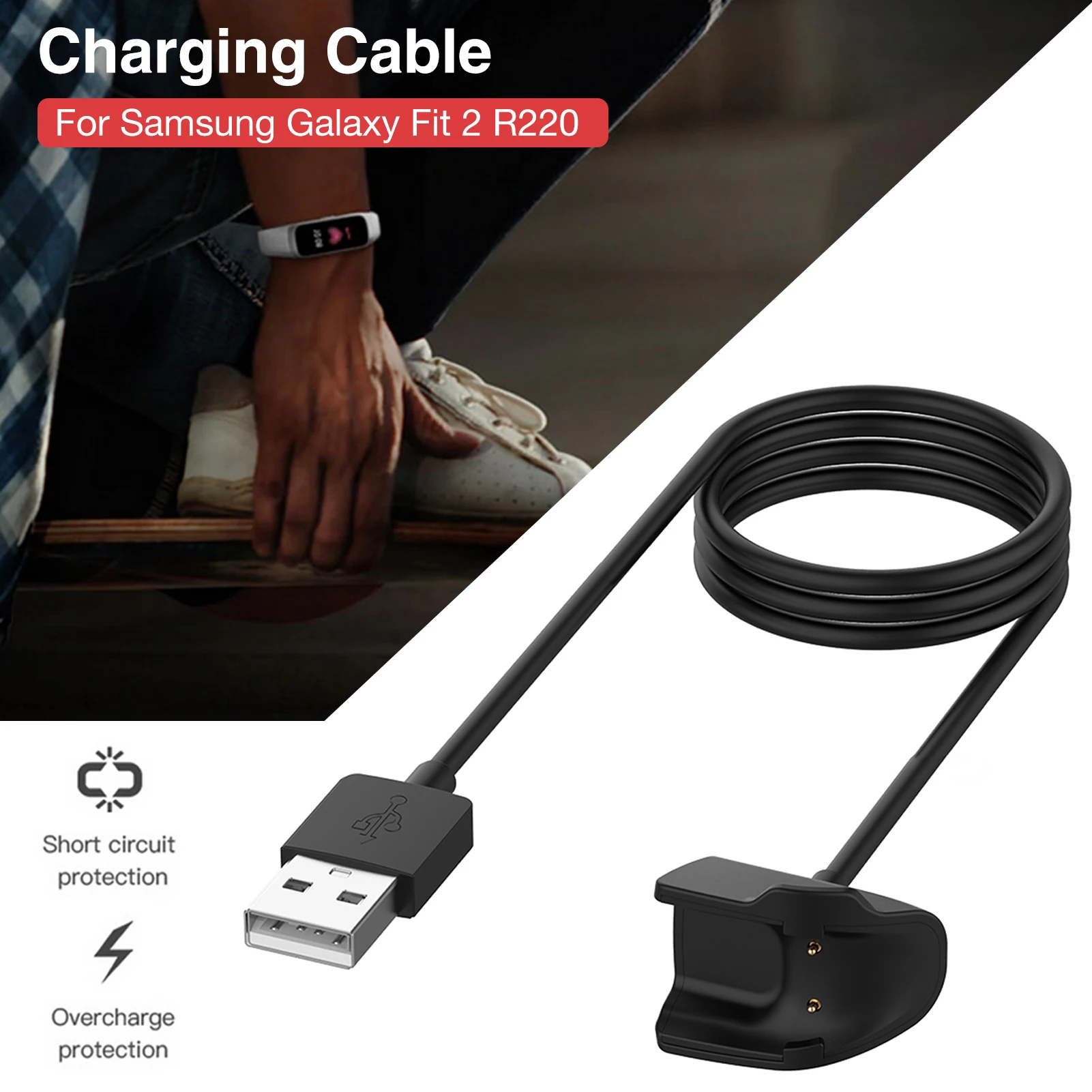 New 15cm/100cm Portable Fast Charging Cable Power Source ForSamsung Fit 2 R220 Smart Watch Charger Band Accessories
New 15cm/100cm Portable Fast Charging Cable Power Source ForSamsung Fit 2 R220 Smart Watch Charger Band Accessories