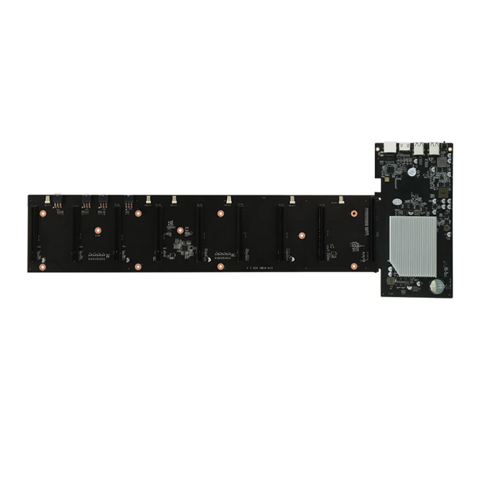 Шасси для майнинга, материнская плата, совместимая с 8 PCI Express 16X 4x USB 2,0 DDR3, разъем So-DIMM для Ethereum, расстояние 67 мм
Шасси для майнинга, материнская плата, совместимая с 8 PCI Express 16X 4x USB 2,0 DDR3, разъем So-DIMM для Ethereum, расстояние 67 мм