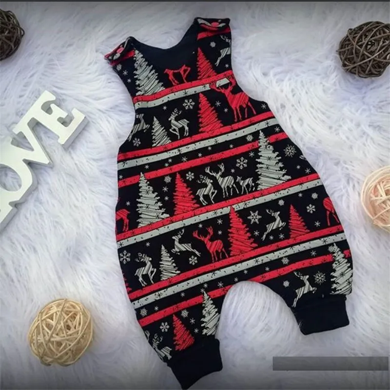 Newborn Sleeveless Christmas Prtinted Romper 0-24 Months Infant Casual Style Elk Tree Print O- Neck Jumpsuits
Newborn Sleeveless Christmas Prtinted Romper 0-24 Months Infant Casual Style Elk Tree Print O- Neck Jumpsuits