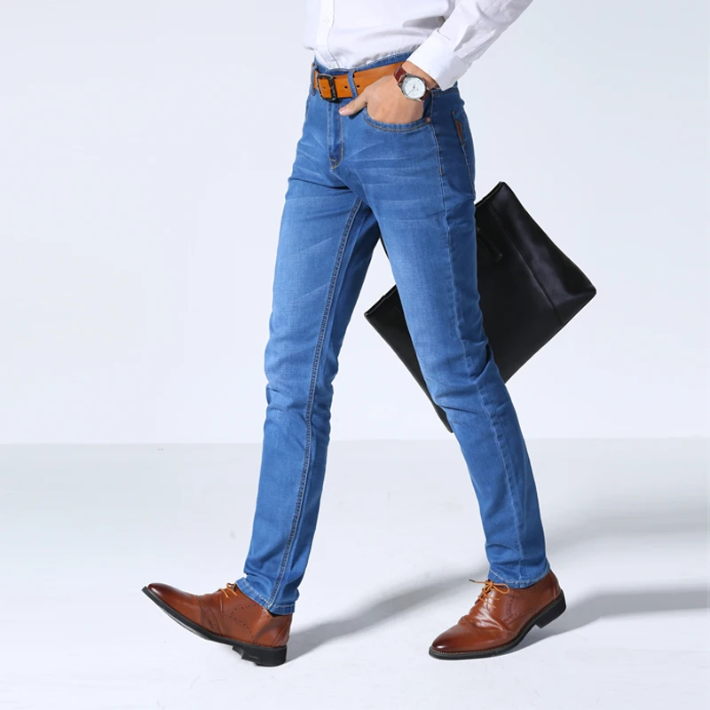 2022 Brother Wang Classic Style Men Brand Jeans Business Casual Stretch Slim Denim Pants Light Blue Black Trousers Male
2022 Brother Wang Classic Style Men Brand Jeans Business Casual Stretch Slim Denim Pants Light Blue Black Trousers Male