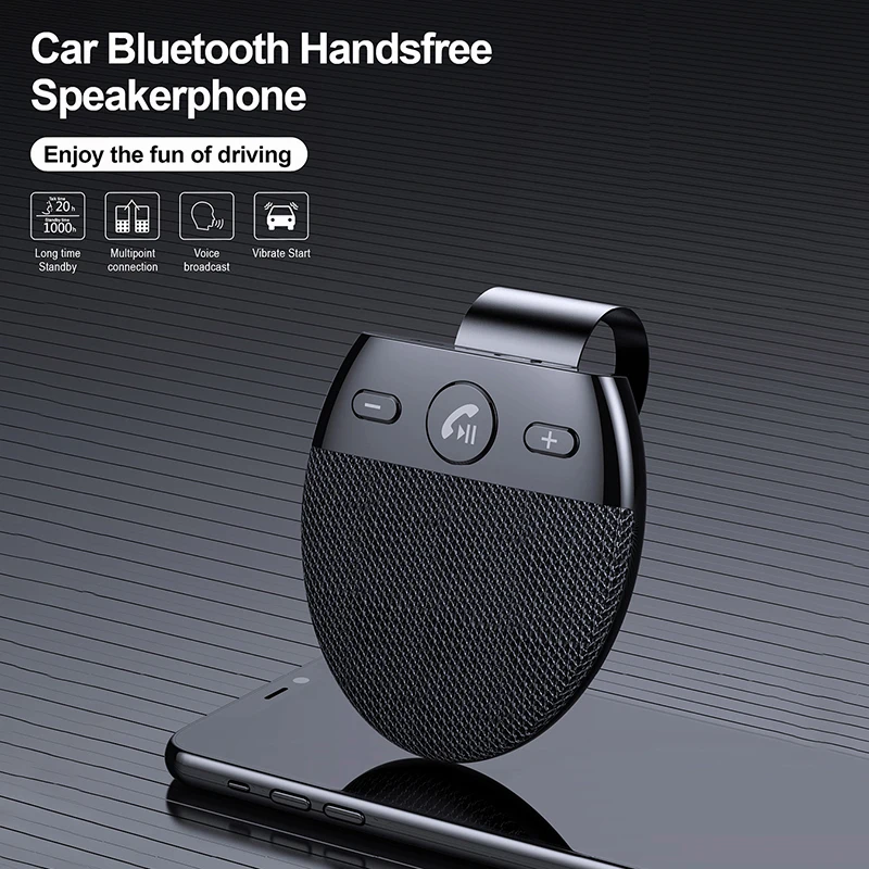 Auto Bluetooth V5.0 Speakers Handsfree Car Kit Handsfree Bluetooth Multipoint Speakerphone Sun Visor Auto Accessoires
Auto Bluetooth V5.0 Speakers Handsfree Car Kit Handsfree Bluetooth Multipoint Speakerphone Sun Visor Auto Accessoires