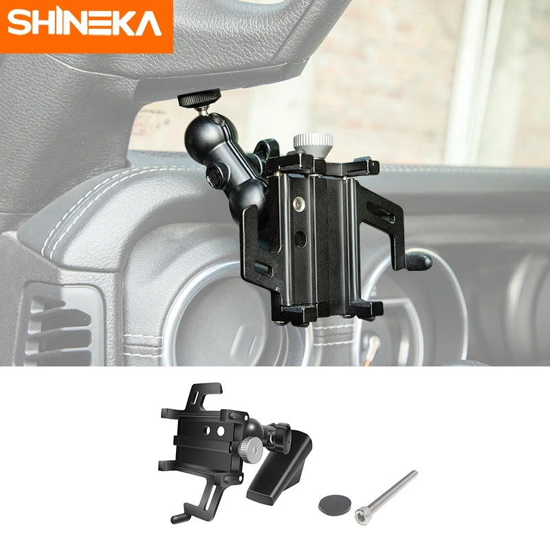 SHINEKA Car A-Pillar Adjustable Anti-shake Stable Phone Braket Accessories For Jeep Gladiator JT For Jeep Wrangler JL JLU 2018+
SHINEKA Car A-Pillar Adjustable Anti-shake Stable Phone Braket Accessories For Jeep Gladiator JT For Jeep Wrangler JL JLU 2018+