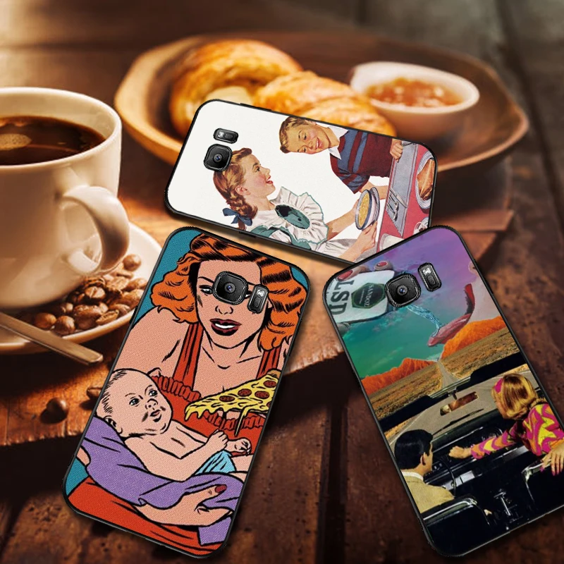 Роскошный черный чехол для samsung A3 4 5 6 plus A8 9 A10 A20 30 A40 50 A60 A70 2017 M40 J6 Соблазнительная