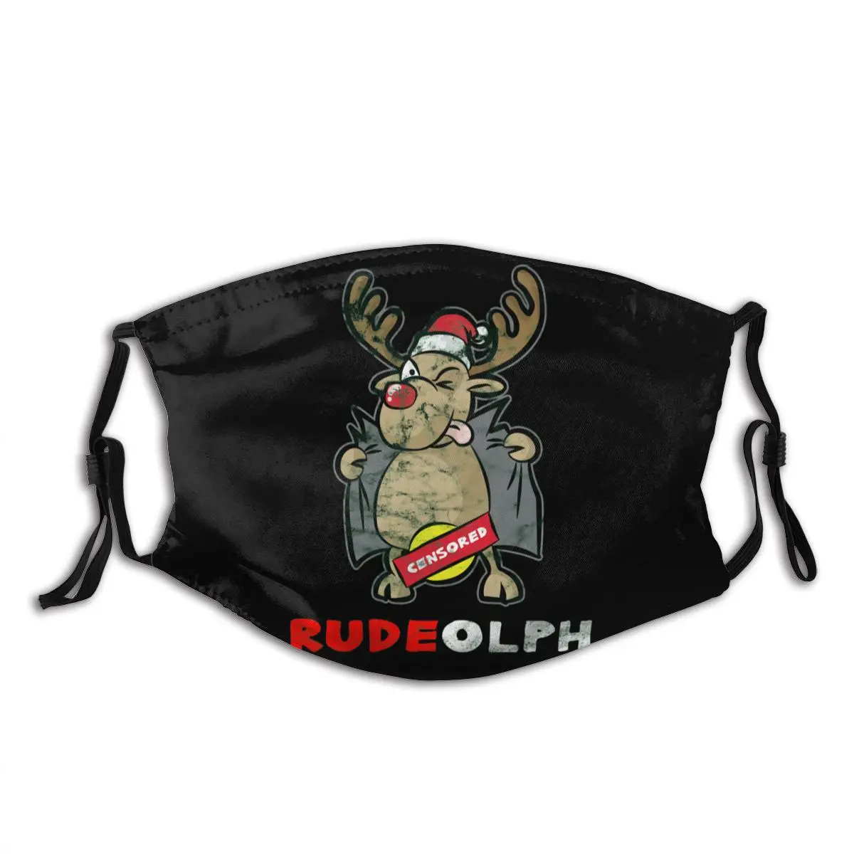 CHRISTMAS Funny Censored Rudeolph Christmas Day Adult Dust Mask Activated carbon filter funny Black mask cloth washable masks
CHRISTMAS Funny Censored Rudeolph Christmas Day Adult Dust Mask Activated carbon filter funny Black mask cloth washable masks