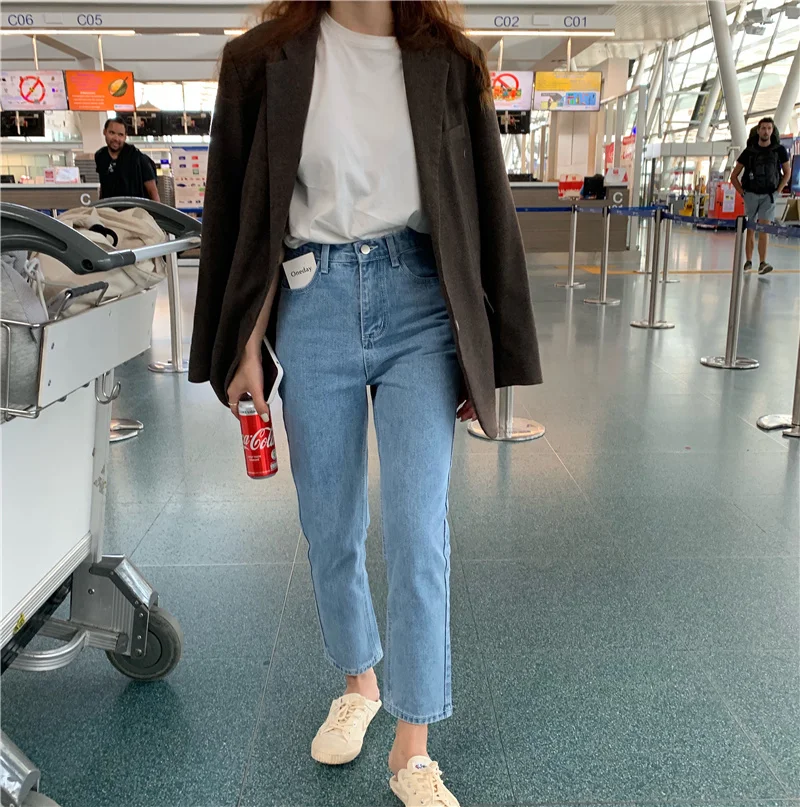 One Day Jeans Women's Straight Tube Loose Spring Clothes 2020 New Slim High Waist Cropped Pants Fashion
One Day Jeans Women's Straight Tube Loose Spring Clothes 2020 New Slim High Waist Cropped Pants Fashion