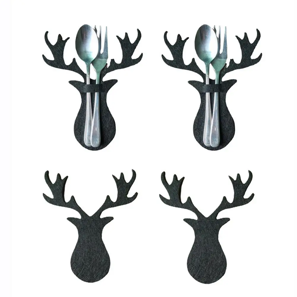 4PCS Christmas Tree Cutlery Bag Unique Elk Shaped Cutlery Holder Organizer Christmas Table Knife Fork Holder Party Xmas Decor
4PCS Christmas Tree Cutlery Bag Unique Elk Shaped Cutlery Holder Organizer Christmas Table Knife Fork Holder Party Xmas Decor