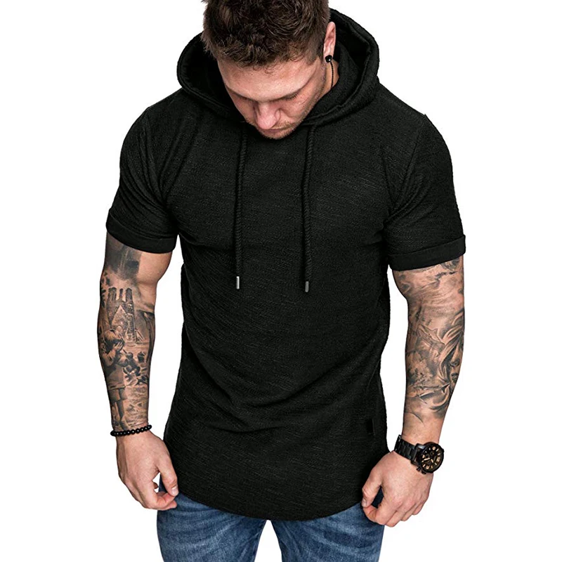 2021 Summer Fashion Hooded Sling Short-Sleeved Tees Male T-Shirt Slim Male Tops 2XL 
2021 Summer Fashion Hooded Sling Short-Sleeved Tees Male T-Shirt Slim Male Tops 2XL