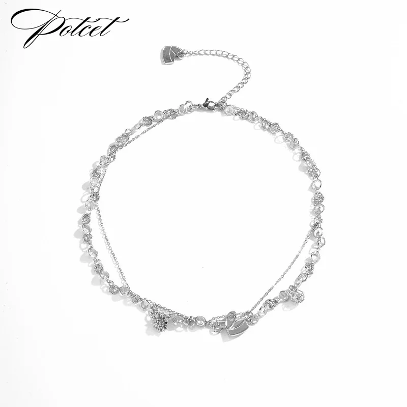 POTCET Women's Stainless Steel Love Heart Titanium Steel Necklace Pendant Snake Bone Chain Fashion Hip Hop Party Jewelry
POTCET Women's Stainless Steel Love Heart Titanium Steel Necklace Pendant Snake Bone Chain Fashion Hip Hop Party Jewelry