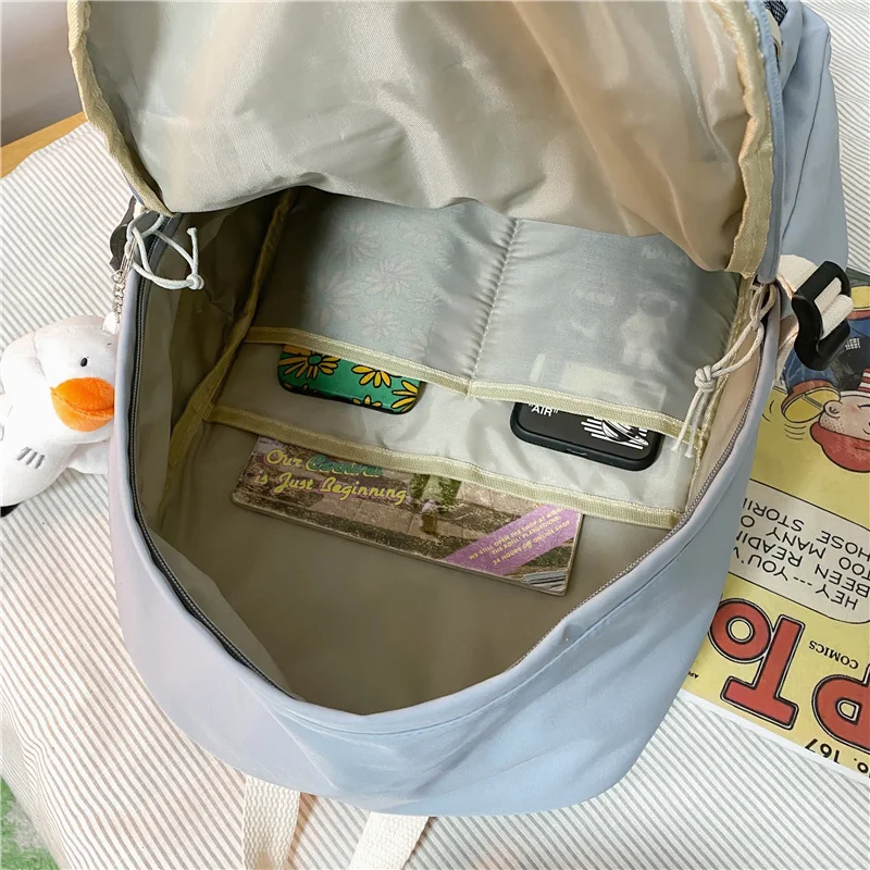 DCIMOR New Contrast Color Waterproof Nylon Women Backpack Femlae Insert Buckle Travel Bag Teenage Girl Mesh Schoolbag Book Bags
DCIMOR New Contrast Color Waterproof Nylon Women Backpack Femlae Insert Buckle Travel Bag Teenage Girl Mesh Schoolbag Book Bags