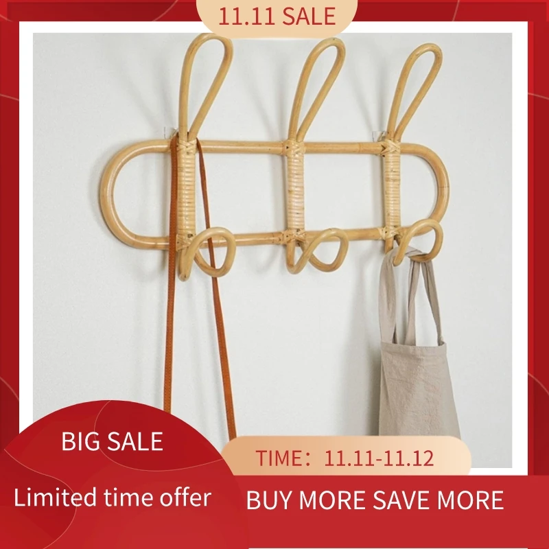 Rattan Wall Hooks Wall coat rack Garments Organizer Rack Clothes Hat Hanging Hook Rattan Hangers for Room Decor Hanger
Rattan Wall Hooks Wall coat rack Garments Organizer Rack Clothes Hat Hanging Hook Rattan Hangers for Room Decor Hanger