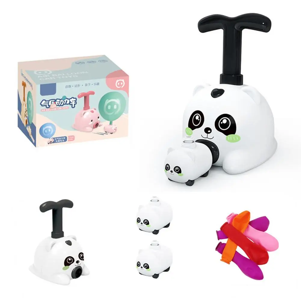 Balloon Powered Car Toy Kit Panda Pump Aerodynamic Inertia Car Toy Kit Cute Panda Car Holiday Gift For Children Toddlers
Balloon Powered Car Toy Kit Panda Pump Aerodynamic Inertia Car Toy Kit Cute Panda Car Holiday Gift For Children Toddlers