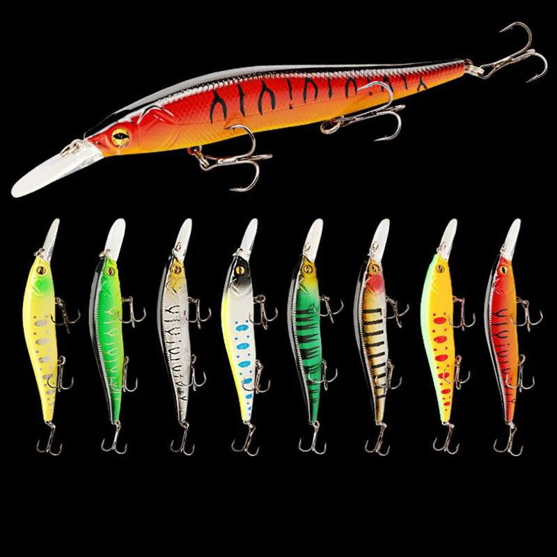 Artificial Minnow Floating Wobblers 16g/13cm Fishing Lure Hard Bait 3D Simulation Eyes Anti-Corrosion BionicPlastic Fishing Bait
Artificial Minnow Floating Wobblers 16g/13cm Fishing Lure Hard Bait 3D Simulation Eyes Anti-Corrosion BionicPlastic Fishing Bait