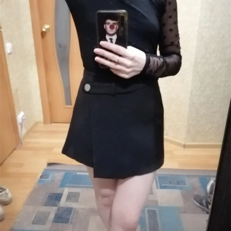 Women Shorts 2021 High Waist Skirt Shorts Black Irregual Femmale Casual Zipper Bottom Boot Shorts New Autumn Clothes Streetwear
Women Shorts 2021 High Waist Skirt Shorts Black Irregual Femmale Casual Zipper Bottom Boot Shorts New Autumn Clothes Streetwear