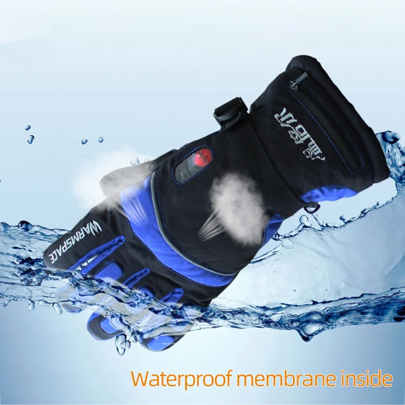 Warmspace 7 4 В 4000 мА/ч электрические аккумуляторные теплые перчатки для катания на