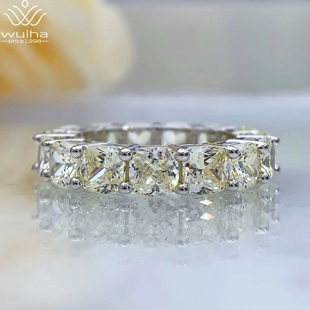 WUIHA Luxury 100% 925 Sterling Silver 1 Row Created Moissanite Gemstone Wedding Engagement Ring for Women Fine Jewelry Wholesale
WUIHA Luxury 100% 925 Sterling Silver 1 Row Created Moissanite Gemstone Wedding Engagement Ring for Women Fine Jewelry Wholesale