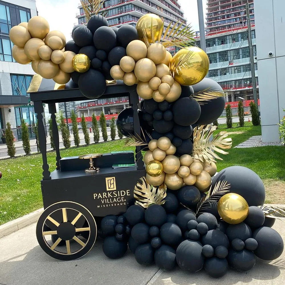 169Pcs Black Gold Balloon Arch Garland Gold 4D Round Balloons for Graduation Party Decor Baby Shower Birthday Wedding Decoration
169Pcs Black Gold Balloon Arch Garland Gold 4D Round Balloons for Graduation Party Decor Baby Shower Birthday Wedding Decoration