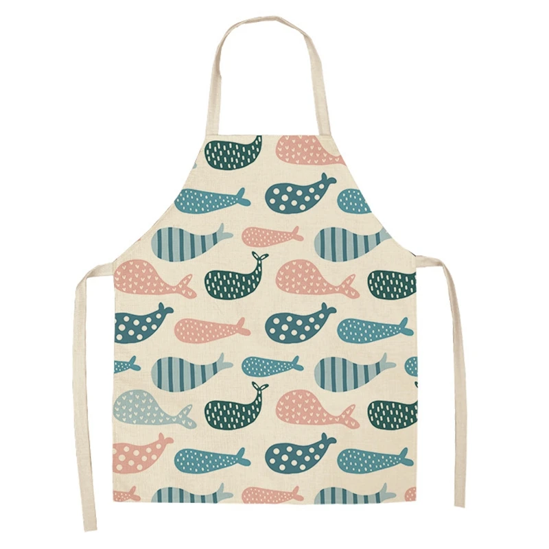 Creative Cute Fish Pattern Printing Women's Kitchen Apron New Cotton Hemp Design Anti Fouling Sleeveless Apron
Creative Cute Fish Pattern Printing Women's Kitchen Apron New Cotton Hemp Design Anti Fouling Sleeveless Apron