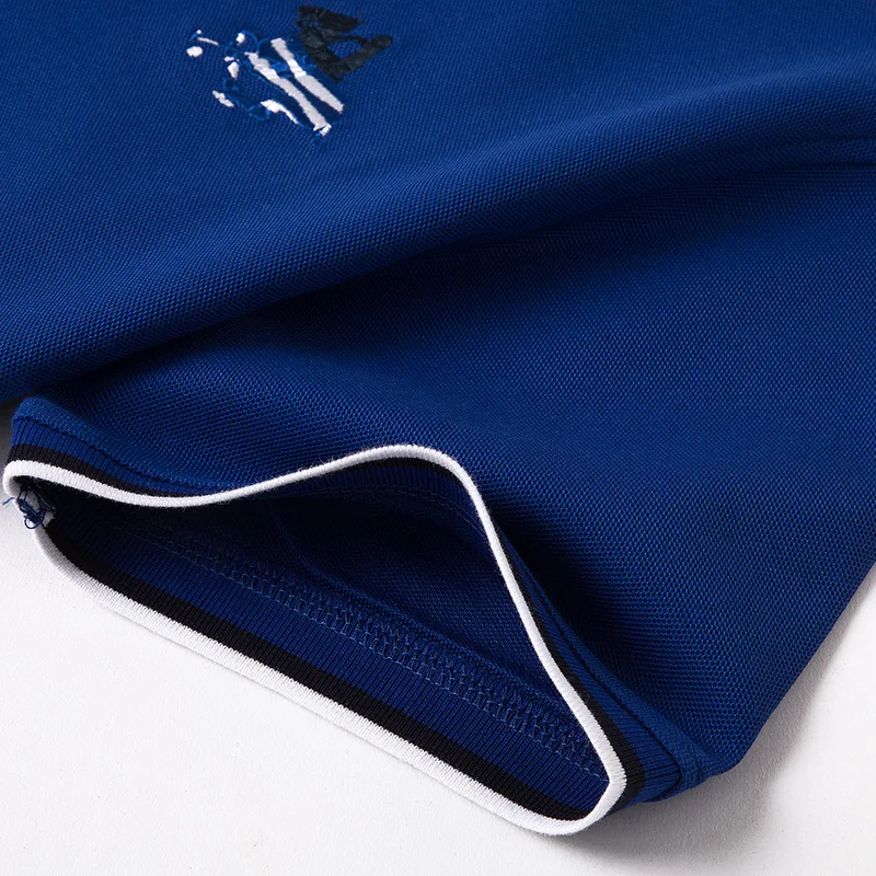 2021 solid color spring new embroidery men's business lapel t-shirt short-sleeved loose polo lining cotton top
2021 solid color spring new embroidery men's business lapel t-shirt short-sleeved loose polo lining cotton top