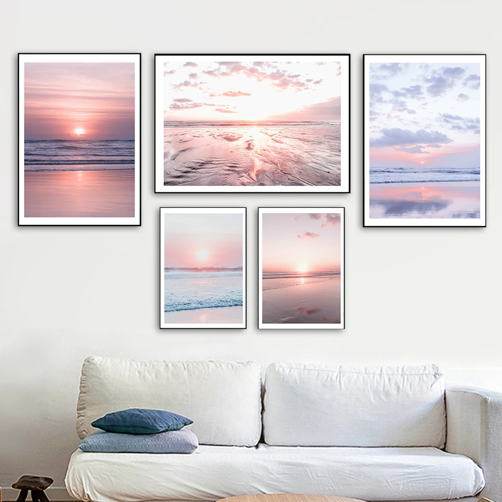 Beach Seascape Sunset Clound Wave Wall Art Canvas Painting Modular Picture for Living Room Poster and Print
Beach Seascape Sunset Clound Wave Wall Art Canvas Painting Modular Picture for Living Room Poster and Print