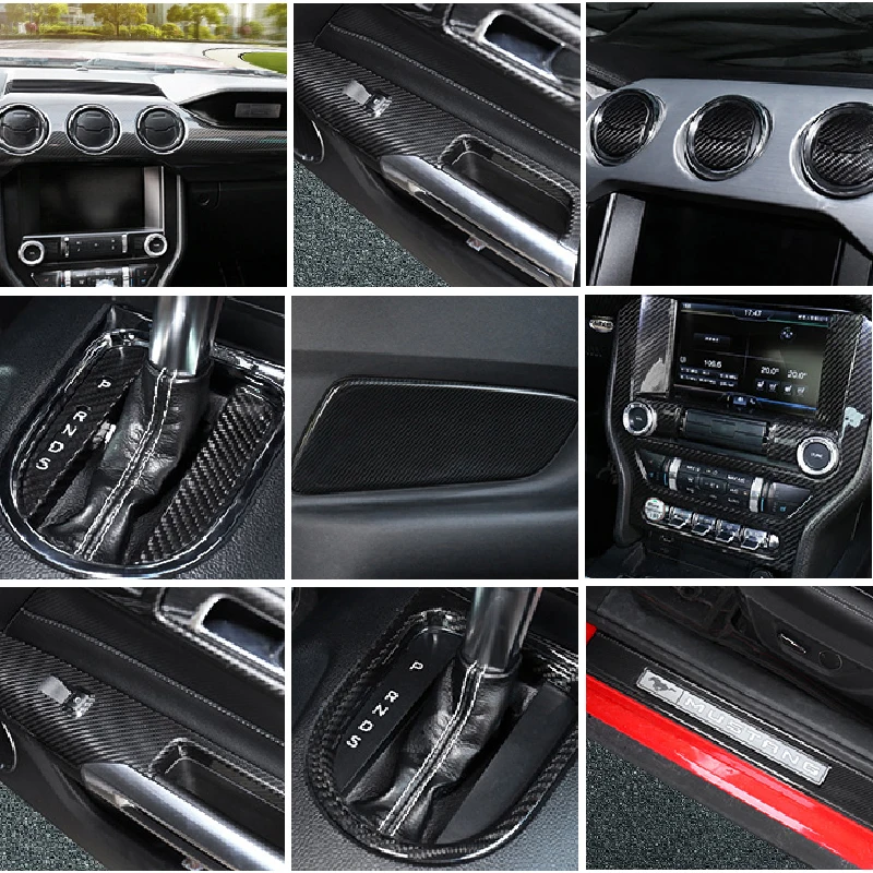 Full set Car real carbon fiber interior modification accessories For 15-20 Ford Mustang Decoration Accessories
Full set Car real carbon fiber interior modification accessories For 15-20 Ford Mustang Decoration Accessories