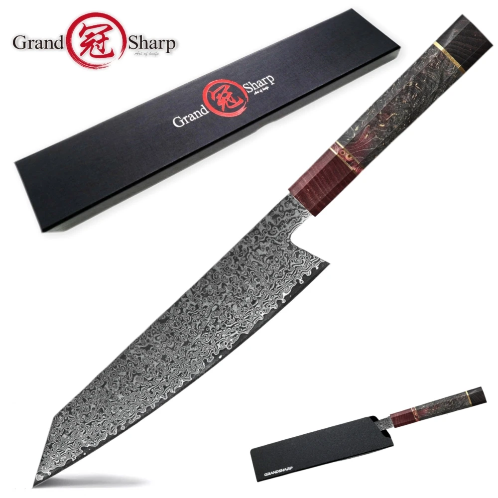 Chef Knife 8 inch Japanese Damascus Steel 67 layers Kitchen Knives ECO Friendly Cooking Tools Wood Handle Home Tool Sushi Making
Chef Knife 8 inch Japanese Damascus Steel 67 layers Kitchen Knives ECO Friendly Cooking Tools Wood Handle Home Tool Sushi Making