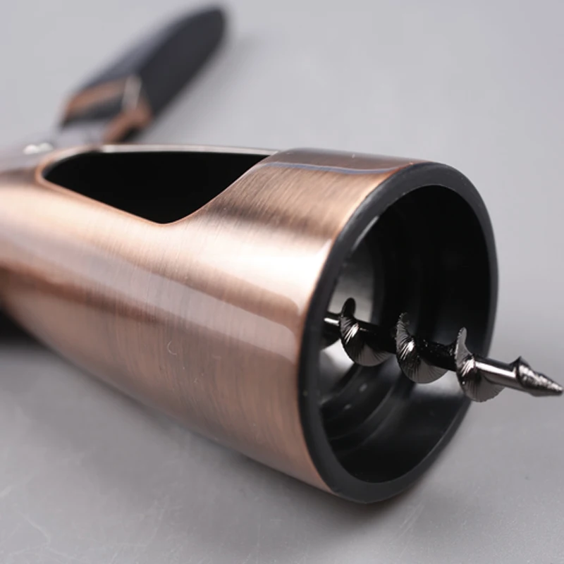 Zinc Alloy Wine Corkscrew Luxurious Wine Opener Air Pressure Simple Bronzer Wine Bottle Opener
Zinc Alloy Wine Corkscrew Luxurious Wine Opener Air Pressure Simple Bronzer Wine Bottle Opener