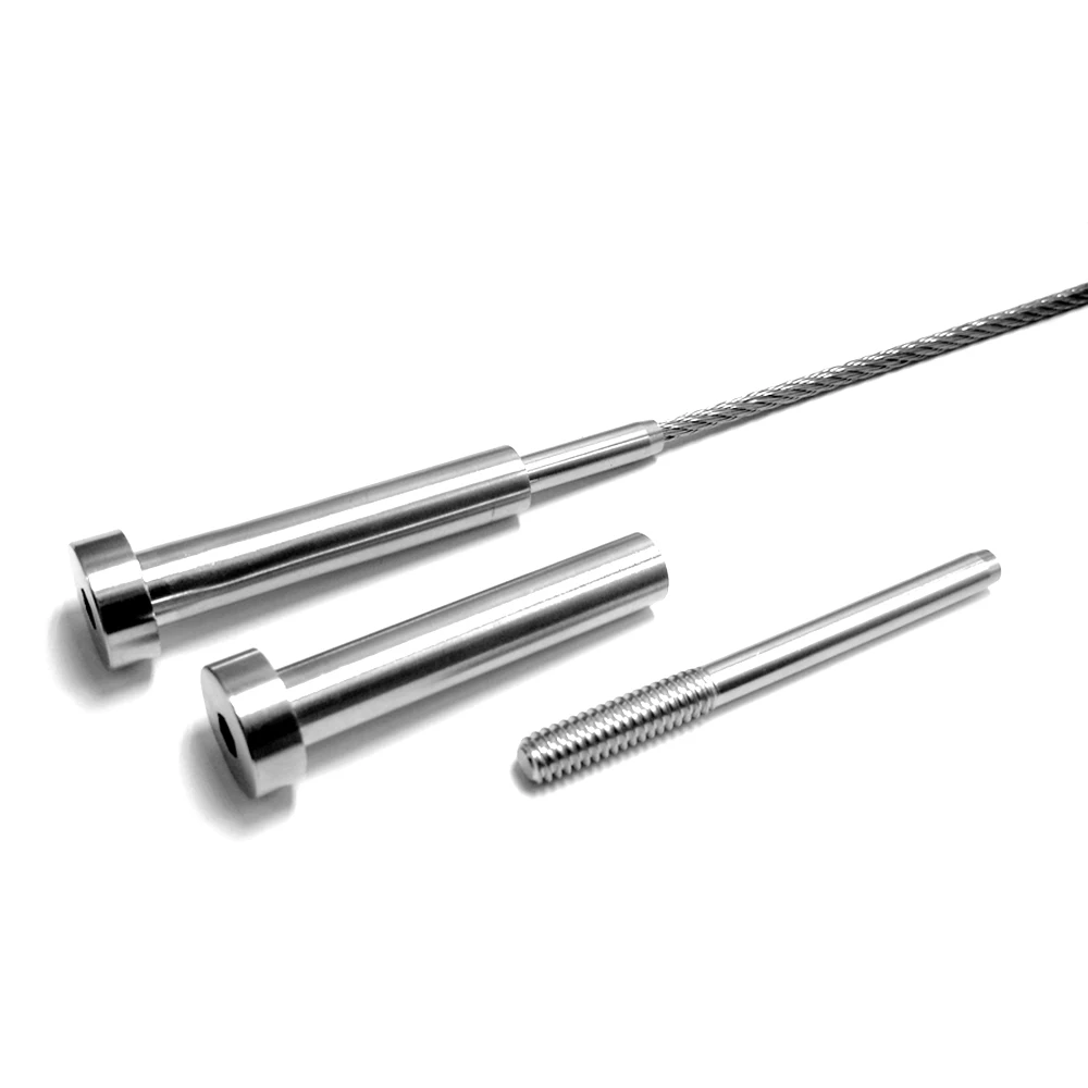 5PCS Stainless Steel Invisible Receiver Stud Swage End Fitting Cable Threaded Stud Terminal For 1/8" Cable Railing
5PCS Stainless Steel Invisible Receiver Stud Swage End Fitting Cable Threaded Stud Terminal For 1/8" Cable Railing