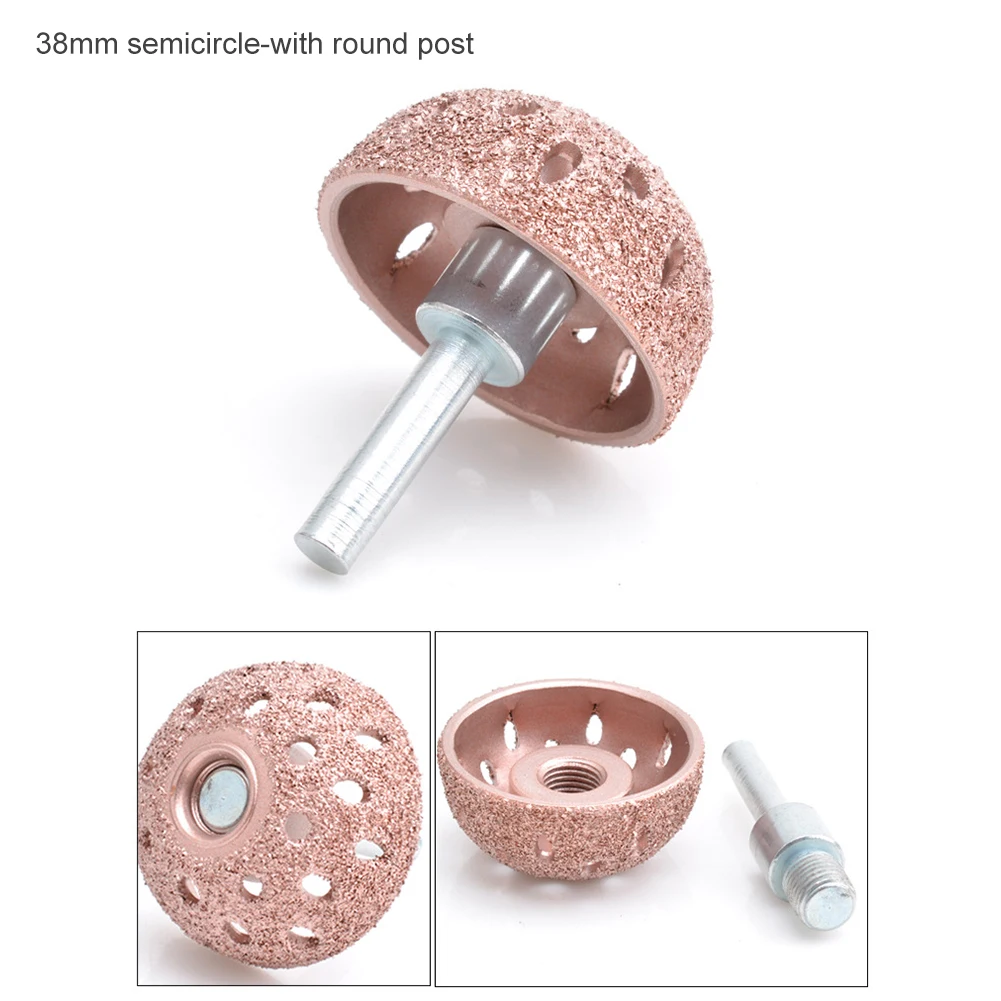 New 38mm Tungsten Steel Material Hemispherical Pneumatic Grinding Head Grinding Wound / Tire Tire Repair Tools Hex Shank
New 38mm Tungsten Steel Material Hemispherical Pneumatic Grinding Head Grinding Wound / Tire Tire Repair Tools Hex Shank