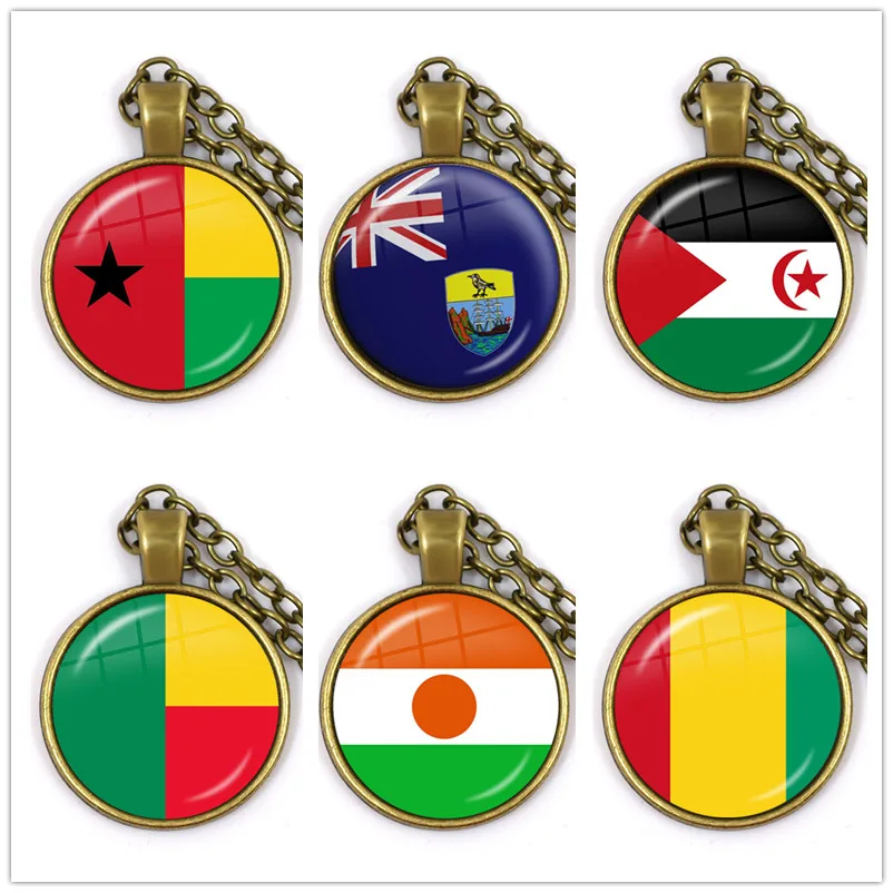 Western Sahara,Guinea,Saint Helena,Niger,Guinea-Bissau,Benin National Flag Necklace 25mm Glass Cabochon Pendant For Women
Western Sahara,Guinea,Saint Helena,Niger,Guinea-Bissau,Benin National Flag Necklace 25mm Glass Cabochon Pendant For Women