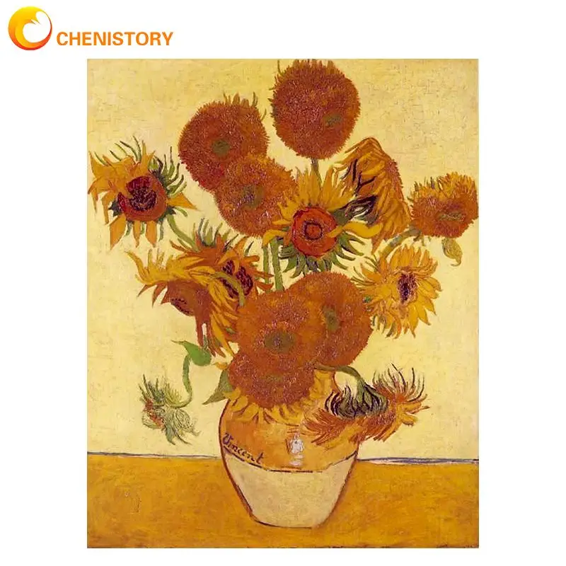 CHENISTORY Sunflower Oil Painting By Numbers 50x65cm Diy Framed On Canvas HandPainted Unique Gift Acrylic Pigment Color Craft
CHENISTORY Sunflower Oil Painting By Numbers 50x65cm Diy Framed On Canvas HandPainted Unique Gift Acrylic Pigment Color Craft
