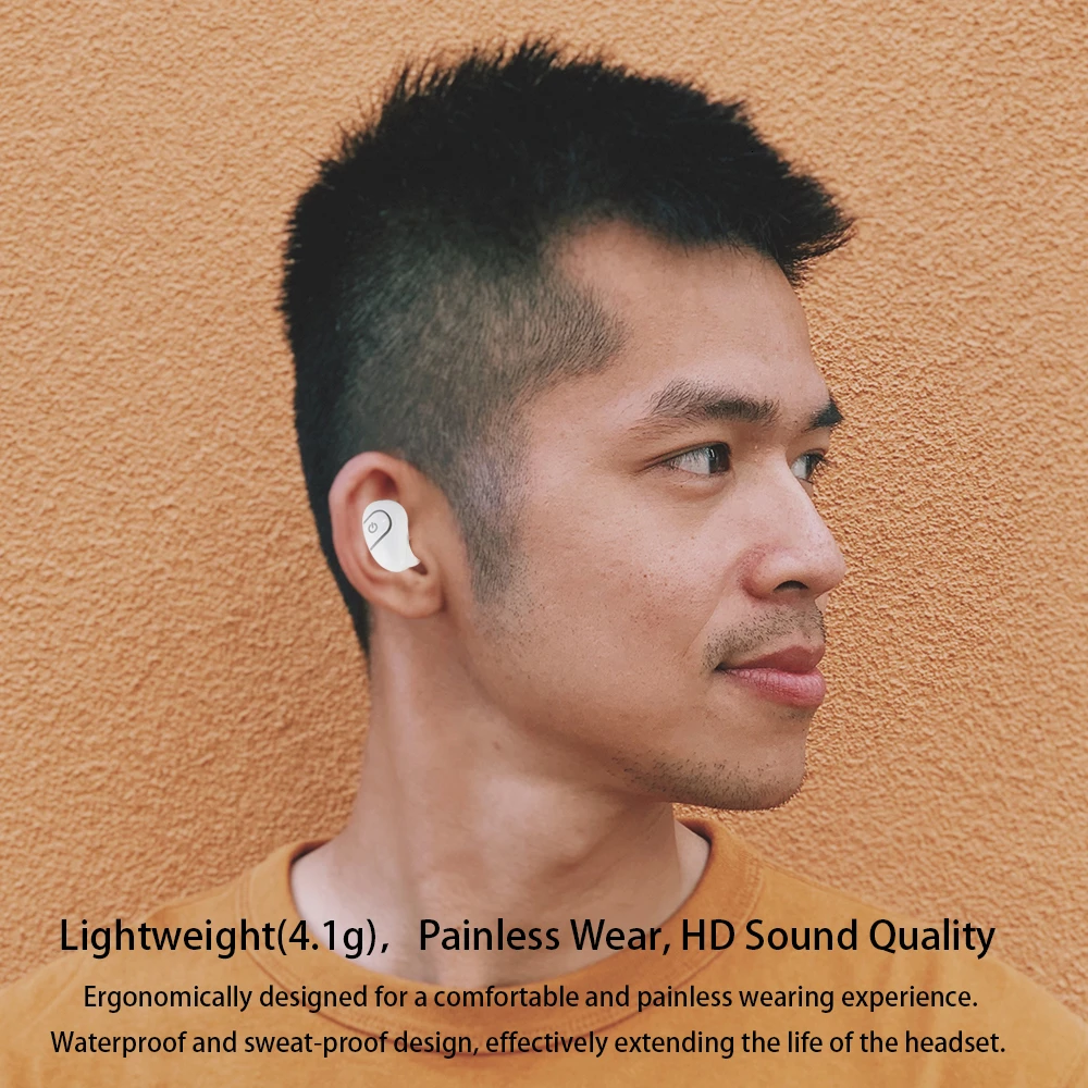 CHYI Мини Bluetooth наушники спортивные беспроводные в ухо портативные маленькие