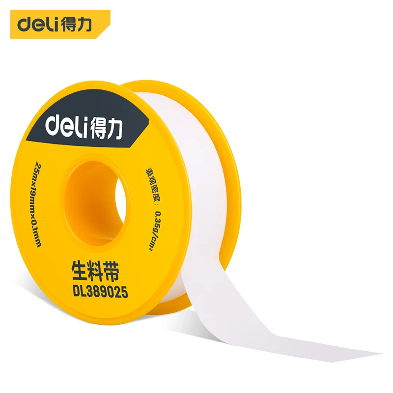 Deli 1PCS Sealing Tape High Quality Raw Material Tape Thread Gas Water Waterproof Engineering Unit Family Dedicated Accessories
Deli 1PCS Sealing Tape High Quality Raw Material Tape Thread Gas Water Waterproof Engineering Unit Family Dedicated Accessories