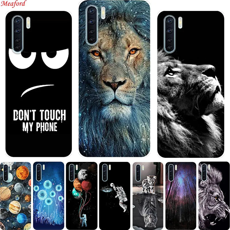 Классный чехол для OPPO A91 льва Силиконовая задняя крышка телефона 91 принципиально