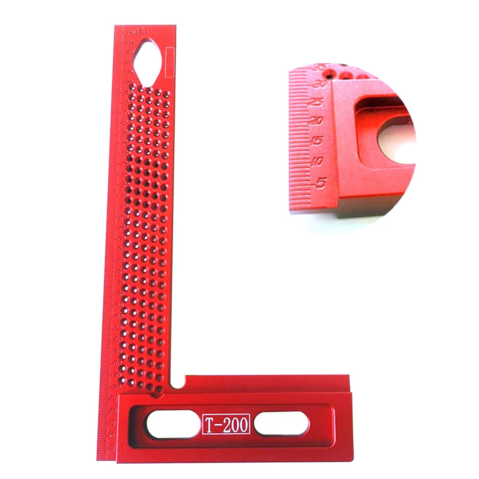 Aluminum Alloy Line Ruler T-type Square Ruler Hole Scribing Ruler Woodworking Scribe Measu
Aluminum Alloy Line Ruler T-type Square Ruler Hole Scribing Ruler Woodworking Scribe Measu