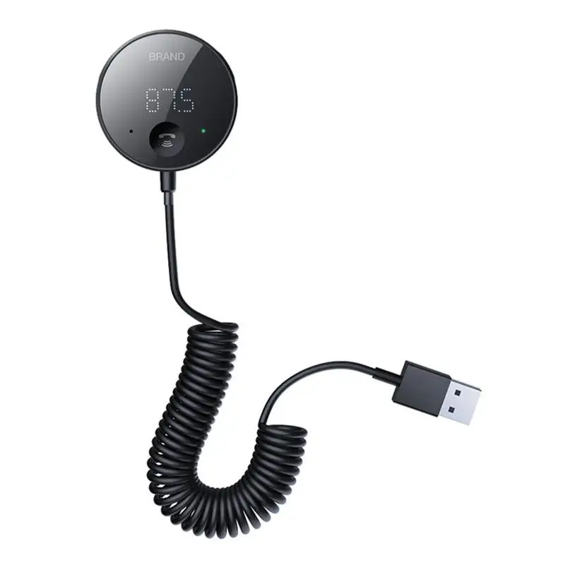 New Bluetooth-Compatible 5.0 FM Transmitter Wireless MP3 Handsfree Radio Adapter TF Card Playback Large Screen Display Black Col
New Bluetooth-Compatible 5.0 FM Transmitter Wireless MP3 Handsfree Radio Adapter TF Card Playback Large Screen Display Black Col