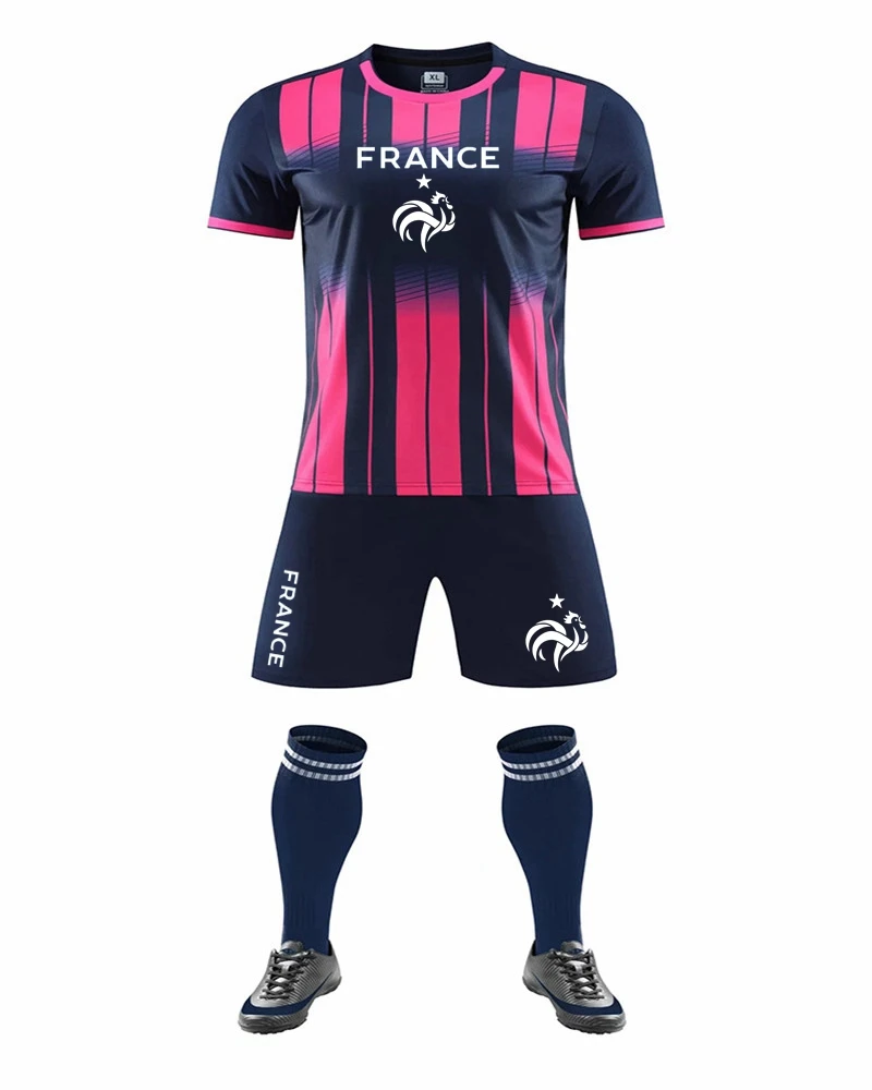 New fashion Brand Men's jersey France printing Sports Casual fitness Jogging Breathable Football Sportswear Men Basketball suit
New fashion Brand Men's jersey France printing Sports Casual fitness Jogging Breathable Football Sportswear Men Basketball suit