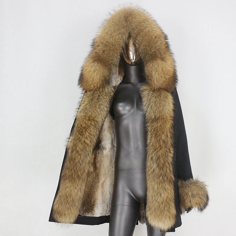 CXFS 2021 Waterproof Winter Jacket Women Long Parka Real Rabbit Fur Coat Natural Raccoon Fur Collar Hood Thick Warm Streetwear
CXFS 2021 Waterproof Winter Jacket Women Long Parka Real Rabbit Fur Coat Natural Raccoon Fur Collar Hood Thick Warm Streetwear